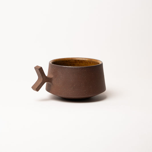 Y Handle Cup | Brown