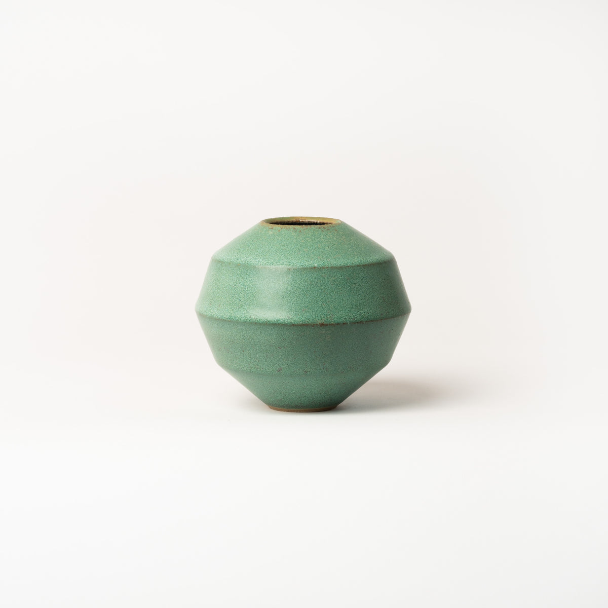 Green Faceted Orb | Small