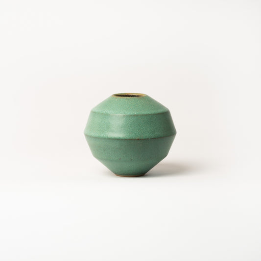 Green Faceted Orb | Small