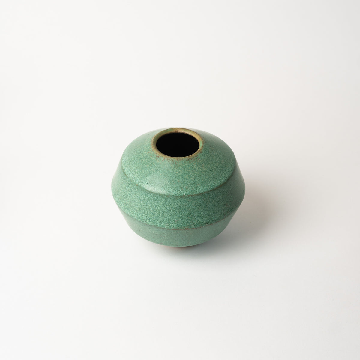 Green Faceted Orb | Small