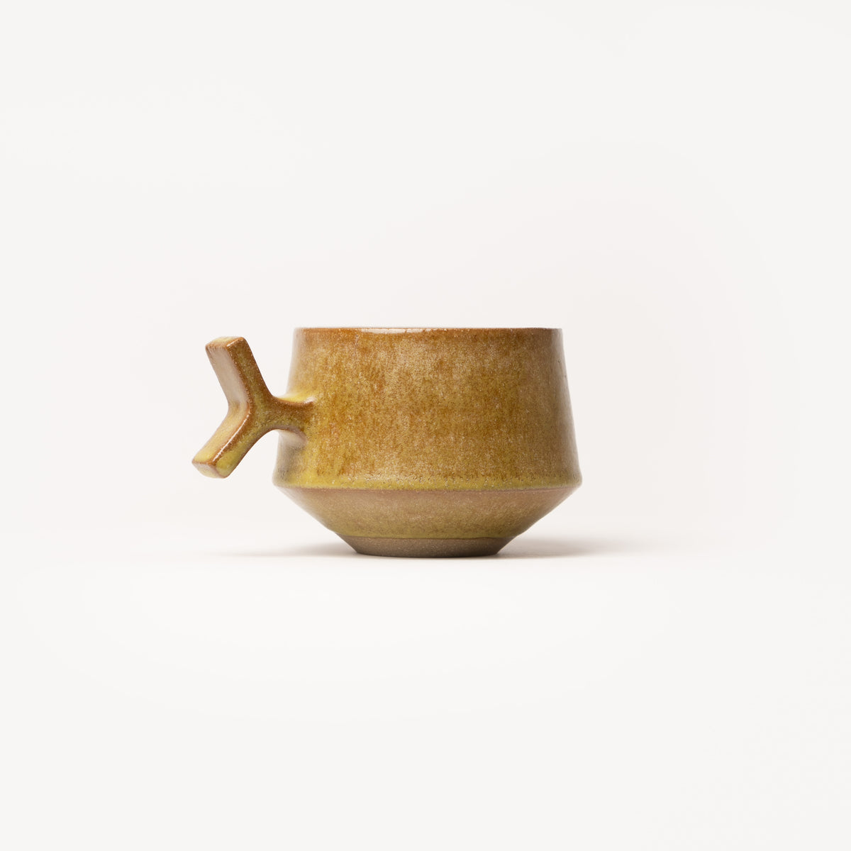 Y Handle Cup | Brown/Green