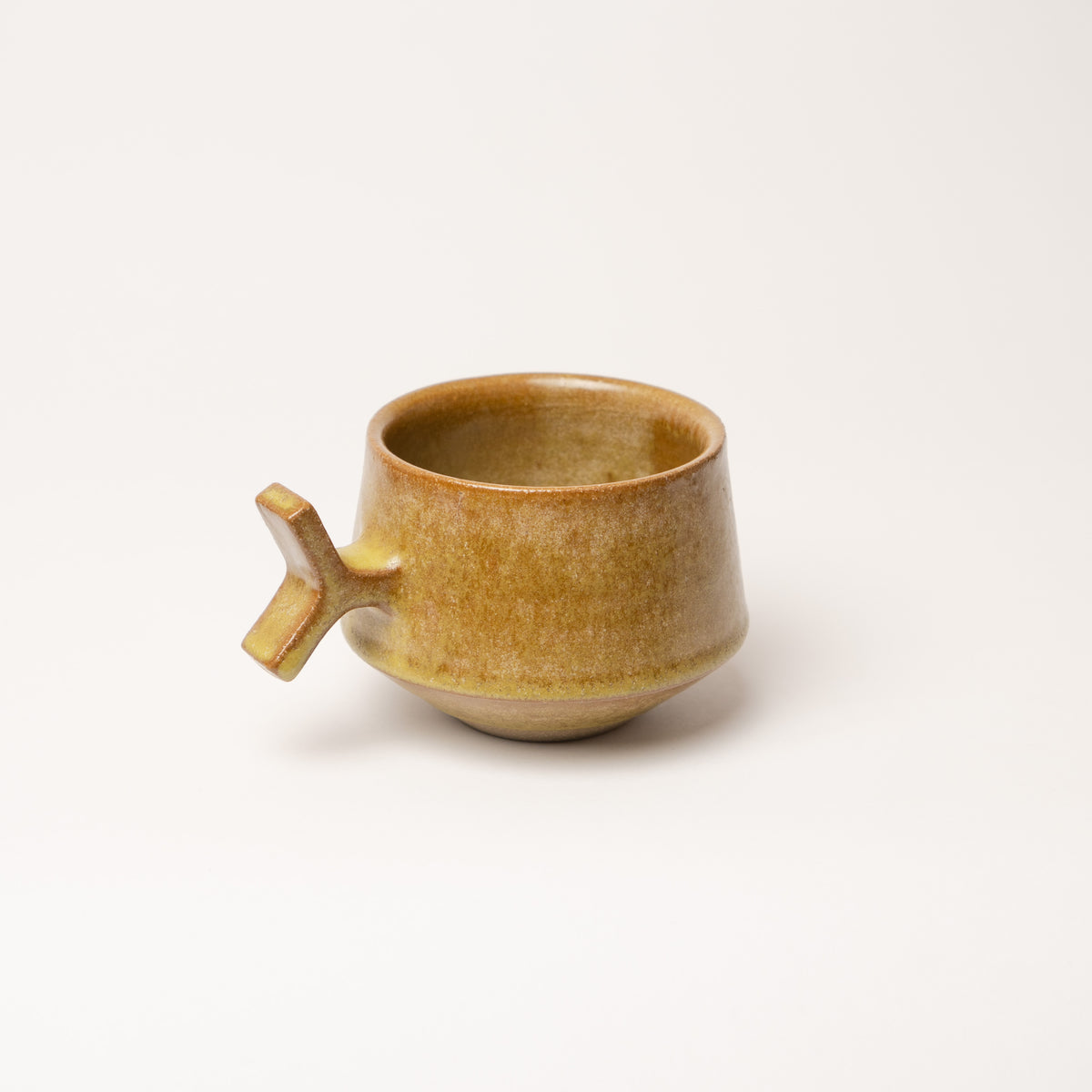 Y Handle Cup | Brown/Green