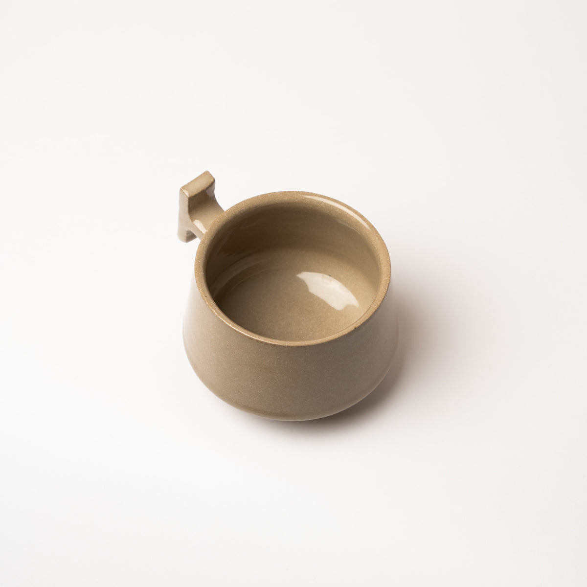 T Handle Cup | Tan/Clear