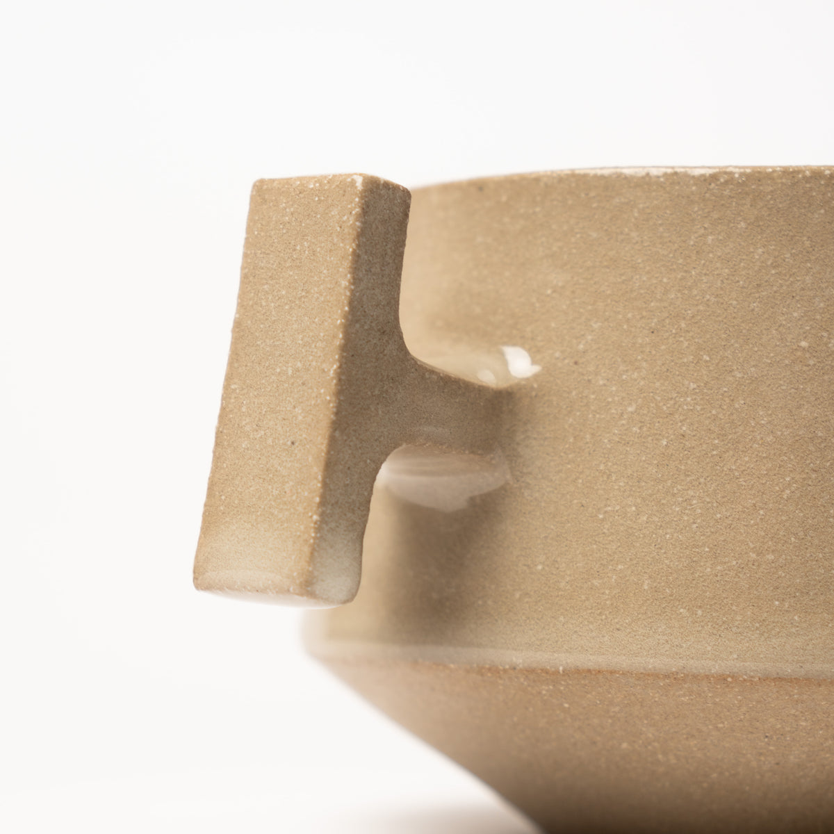 T Handle Cup | Tan/Clear