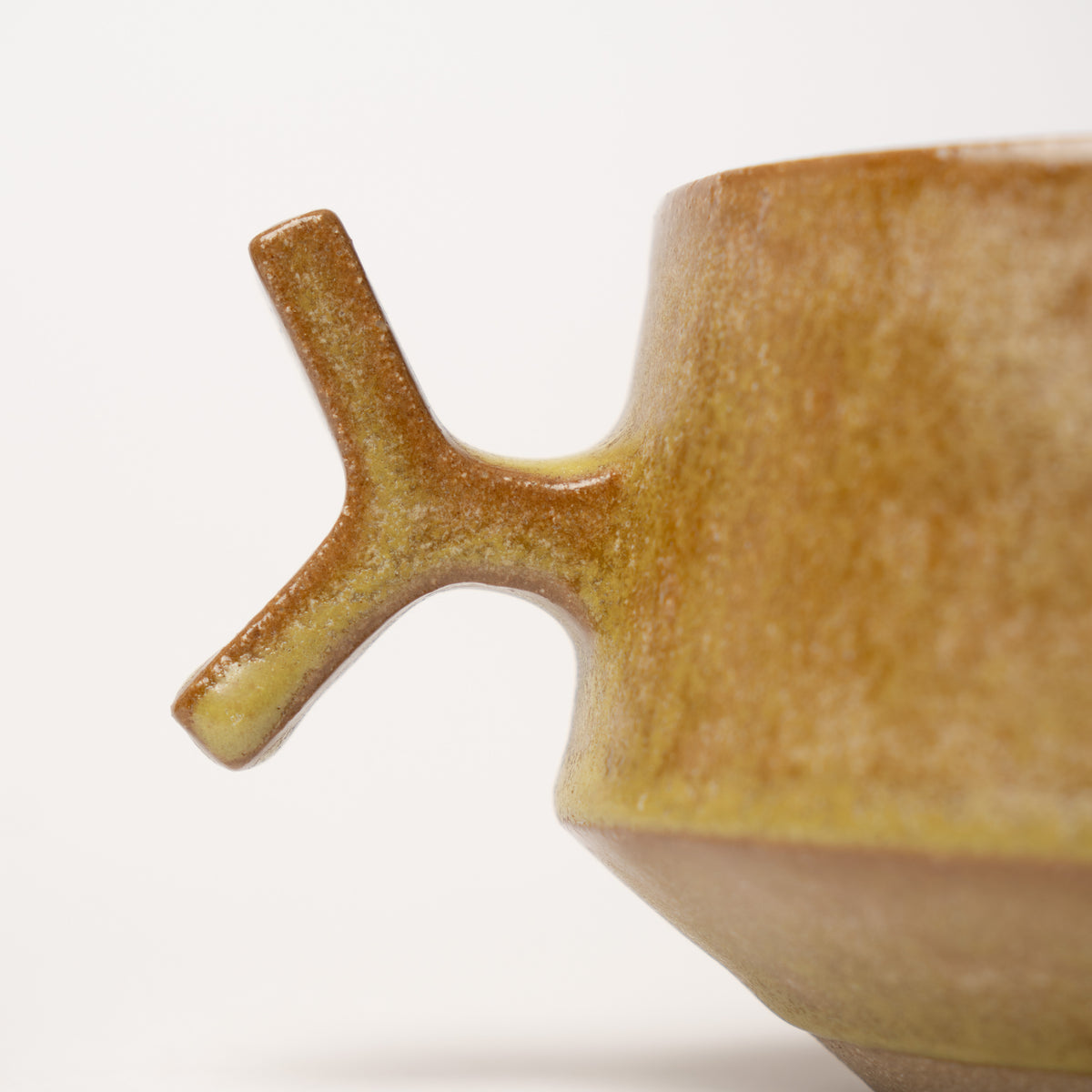 Y Handle Cup | Brown/Green