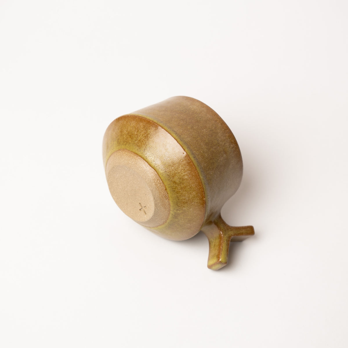 Y Handle Cup | Brown/Green